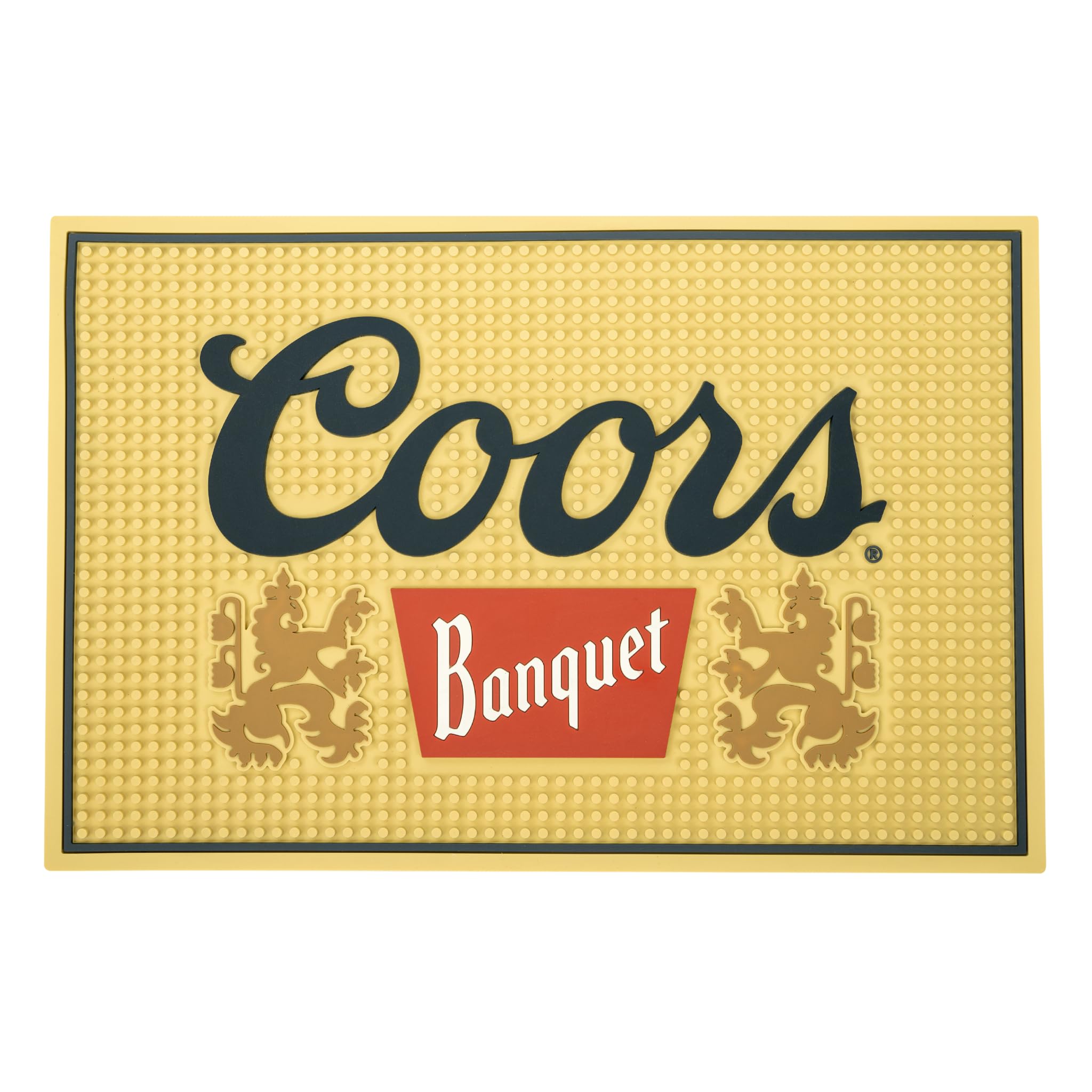 Coors Banquet Old Gold Tank Top With Navy Trim | Men's Graphic Tee | Brew City Beer Gear