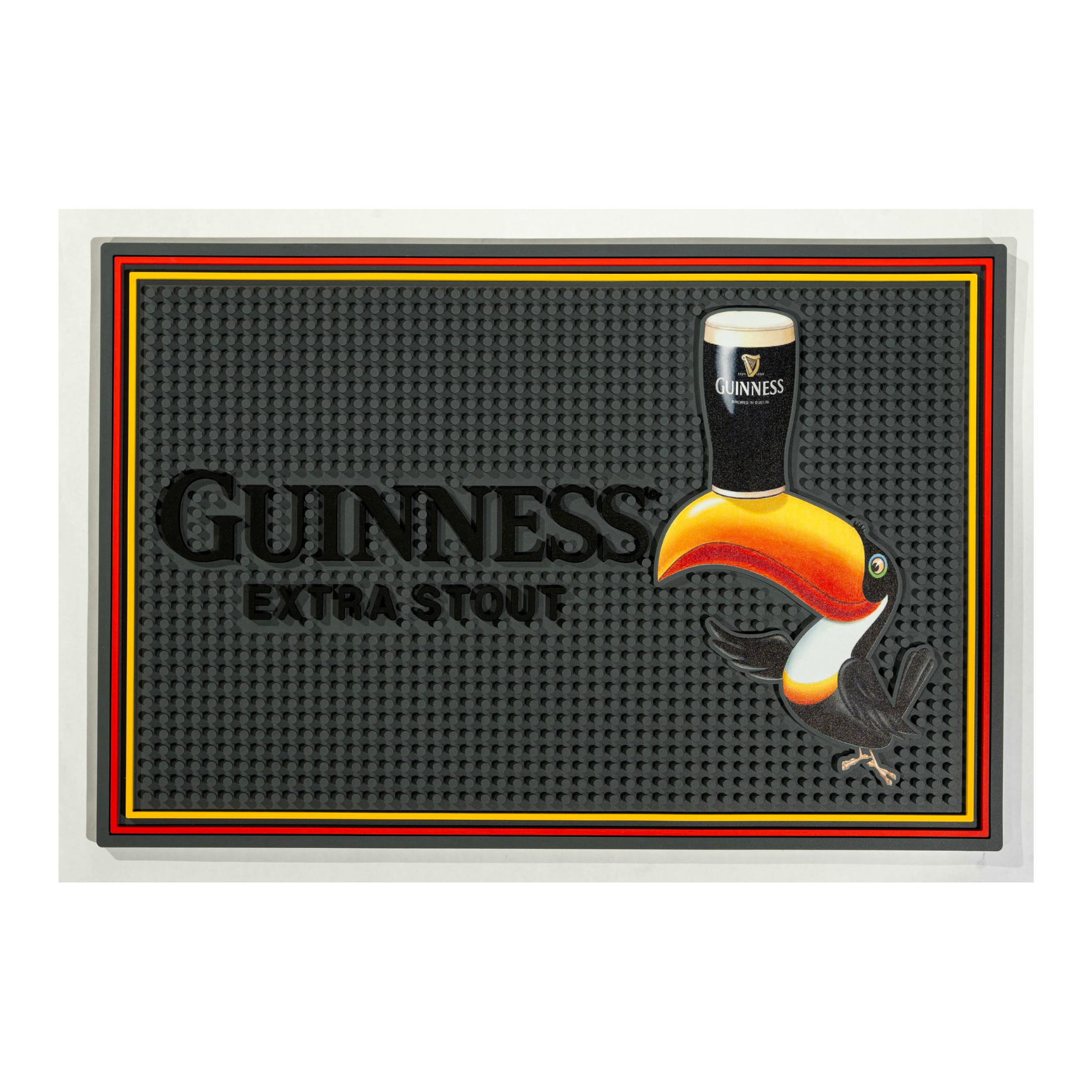 Guinness Bar Mats for Countertop - 18x12 Inches, Bar Accessory Gilroy
