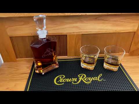 Crown Royal Whiskey Glass and Stone Set by Lord’s Rocks | 2 Scotch Whi