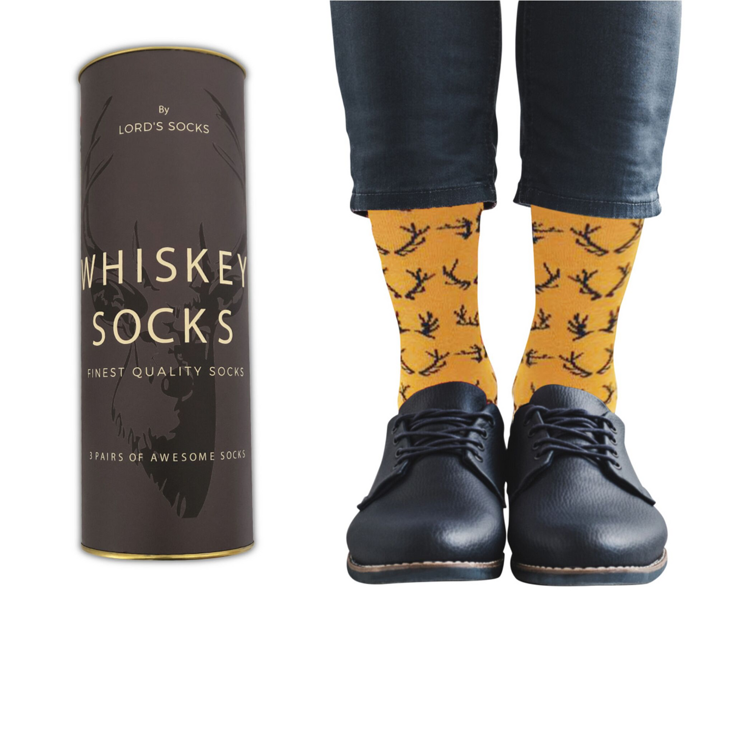 3 Pairs of Whisky Socks Gift Set